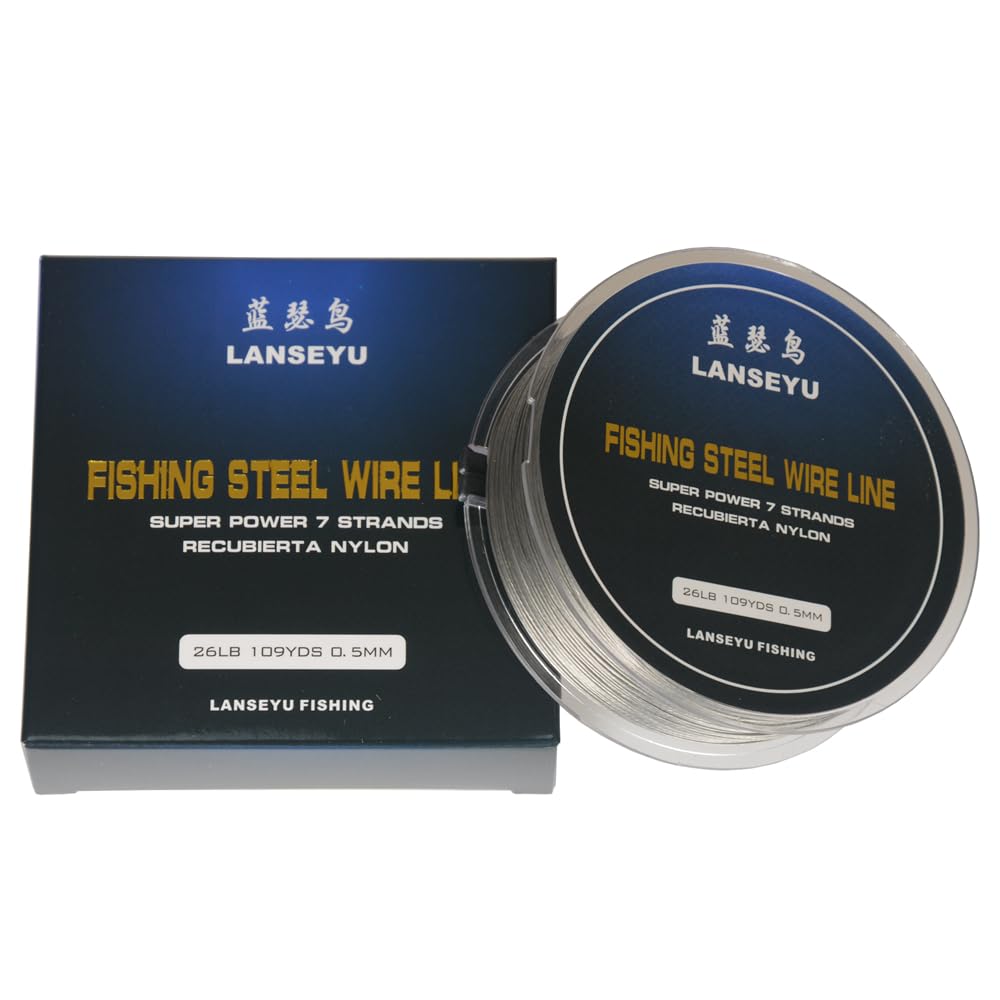 26-pound breaking strength nylon-coated leader wire