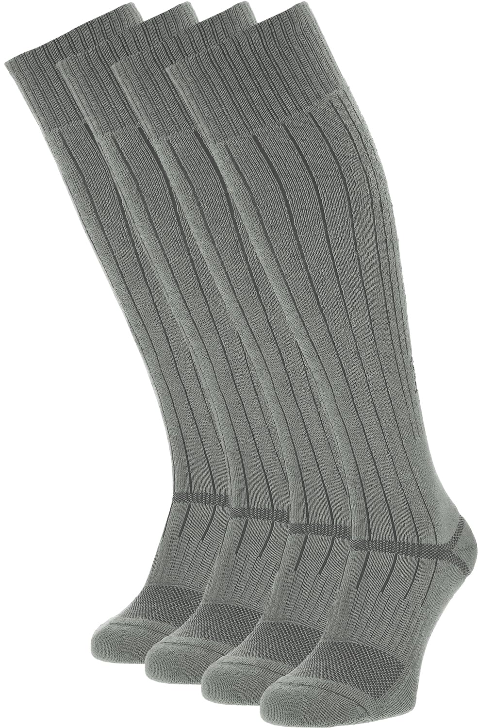 281Z Military Demi Season Knee High Socks - pack of four foliage green ideal for hiking and trekking