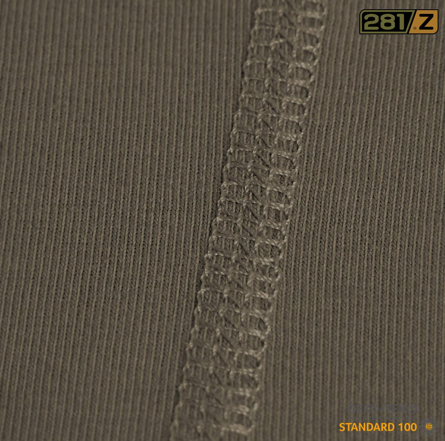 281Z Punisher Combat T-Shirt olive drab back view emphasizes flat seams for comfort.
