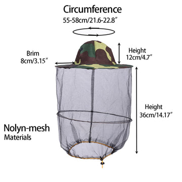 Veil laid flat showing 33 cm diameter and 55-60 cm head circumference