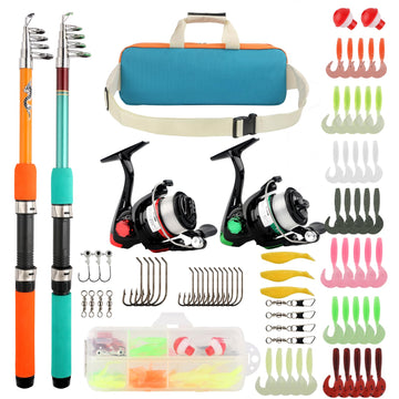 Main image: 2-piece fishing rod and reel combo (5.9 ft)