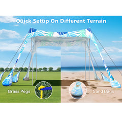 2PM SPORTS Beach Tent 8 Sandbags emphasizes secure anchoring for breezy beach days.