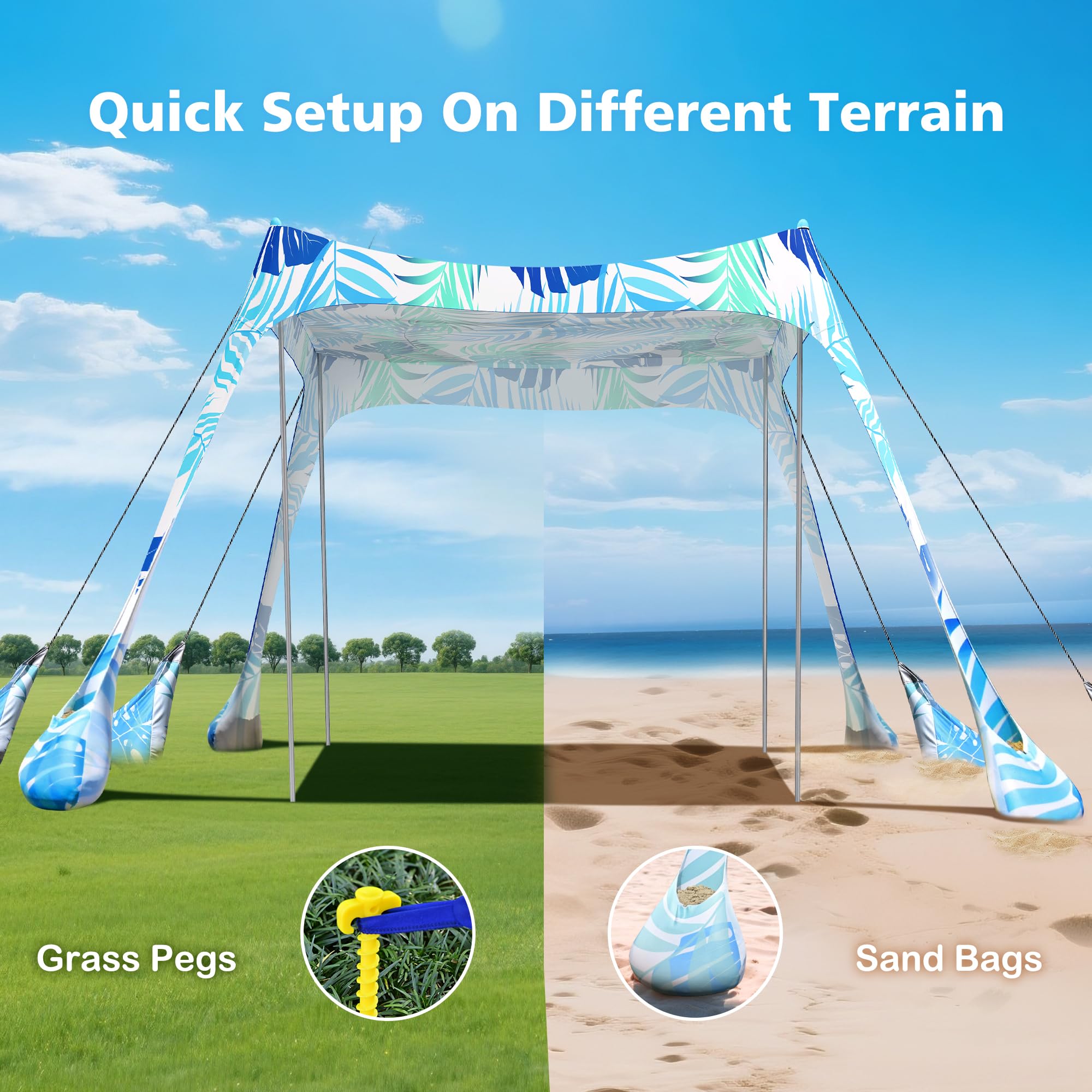 2PM SPORTS beach tent carry bag folds compactly for travel