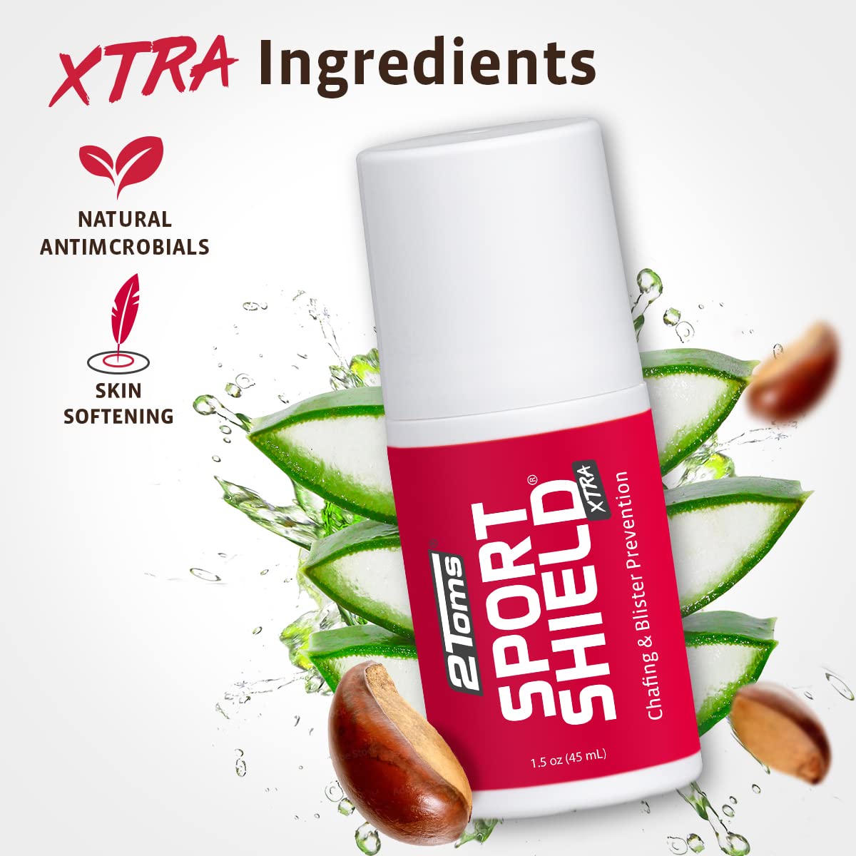 2Toms SportShield XTRA applied underarms to prevent rubbing during workouts