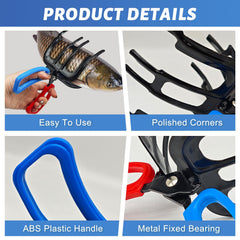 Ergonomic grip handles on the fish gripper