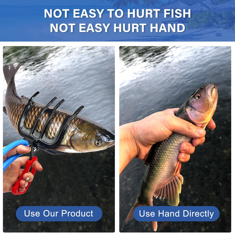 Fish gripper gripping and unhooking in action