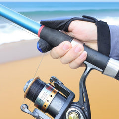 Black single finger fishing glove