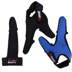 Blue double finger fishing glove from the 3-piece set
