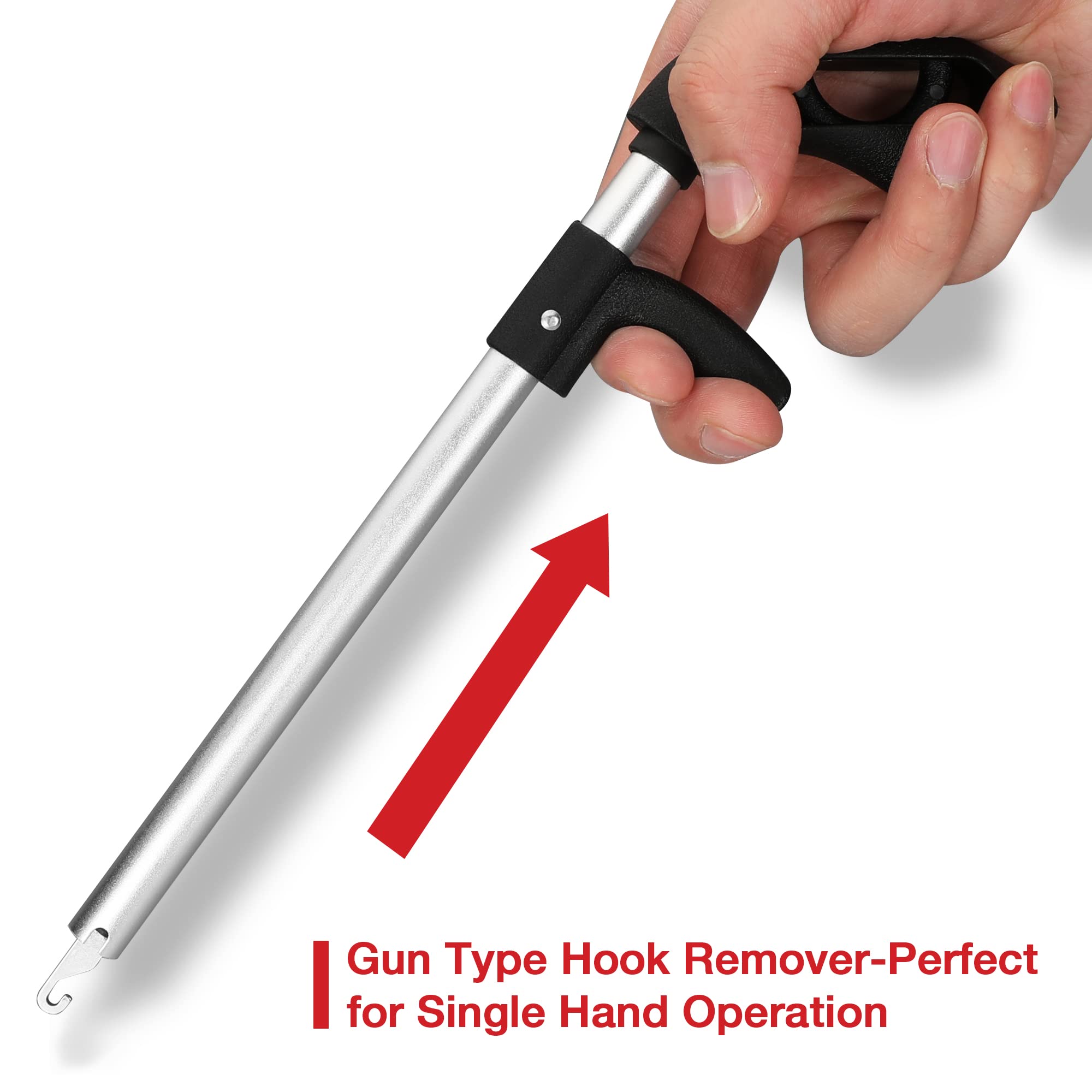 Adjustable coiled lanyard included with fishing tools