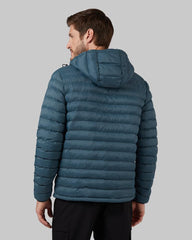 32 Degrees Heat packable hooded jacket folded in its pouch for easy storage