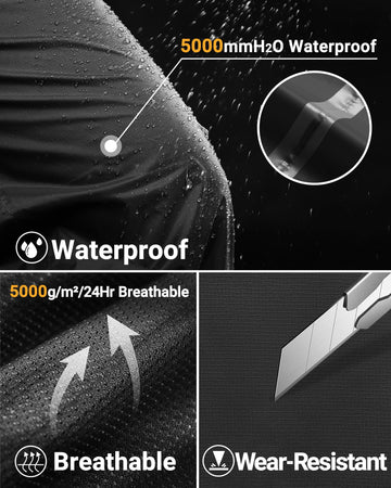 Breathable mesh lining on 33,000ft rain pants keeps you comfortable during activity