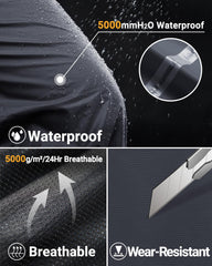 33,000ft rain pants breathable mesh lining keeps you comfortable all day.