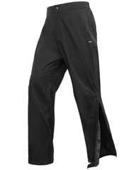 The 33,000ft rain pants with full zip design shown for quick on/off in rain