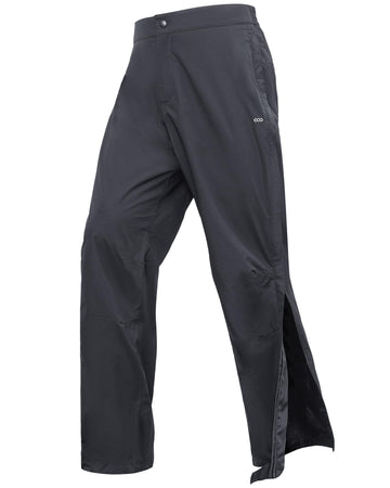 33,000ft rain pants side zip enables easy on-off without boot removal.