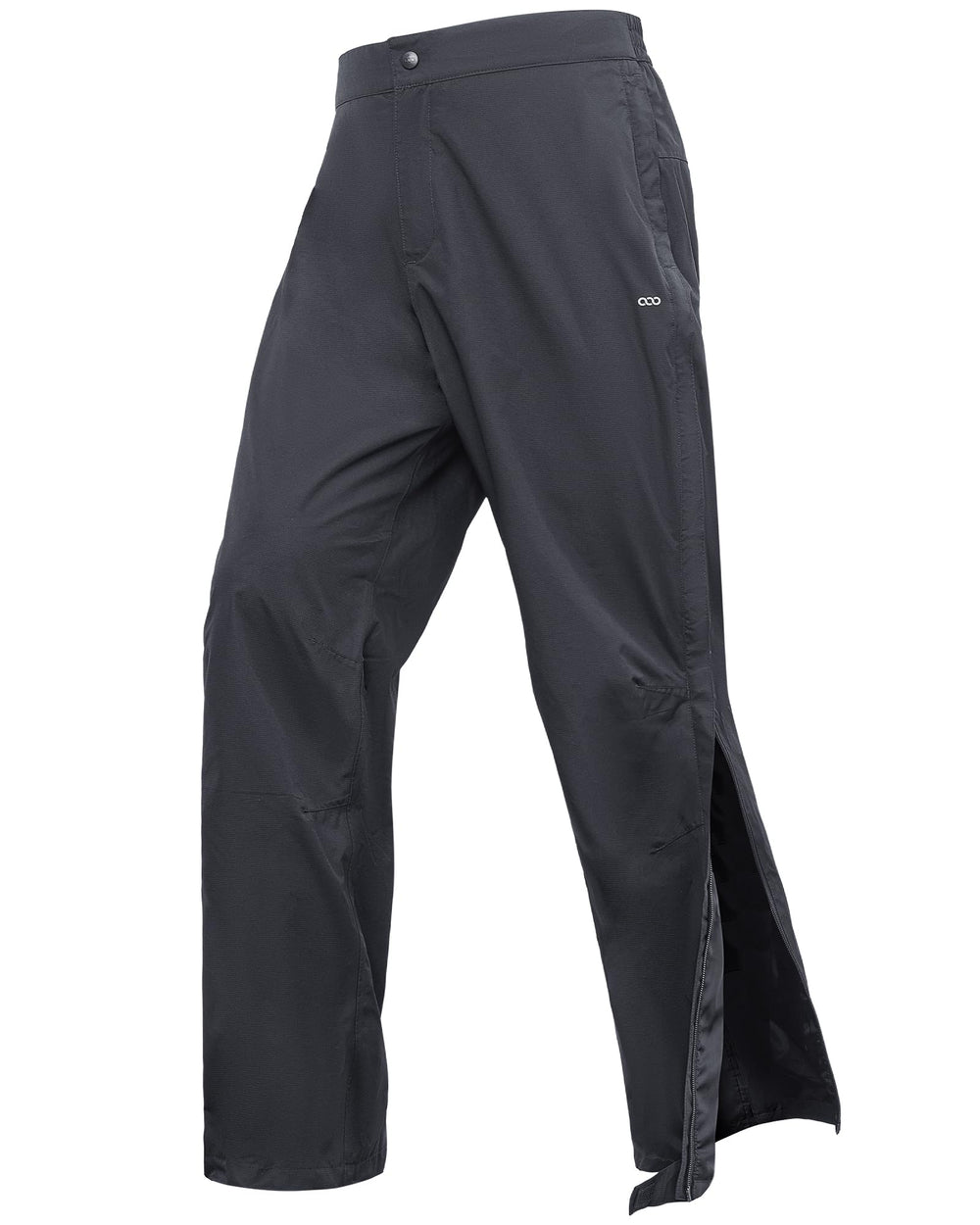 33,000ft rain pants side zip enables easy on-off without boot removal.