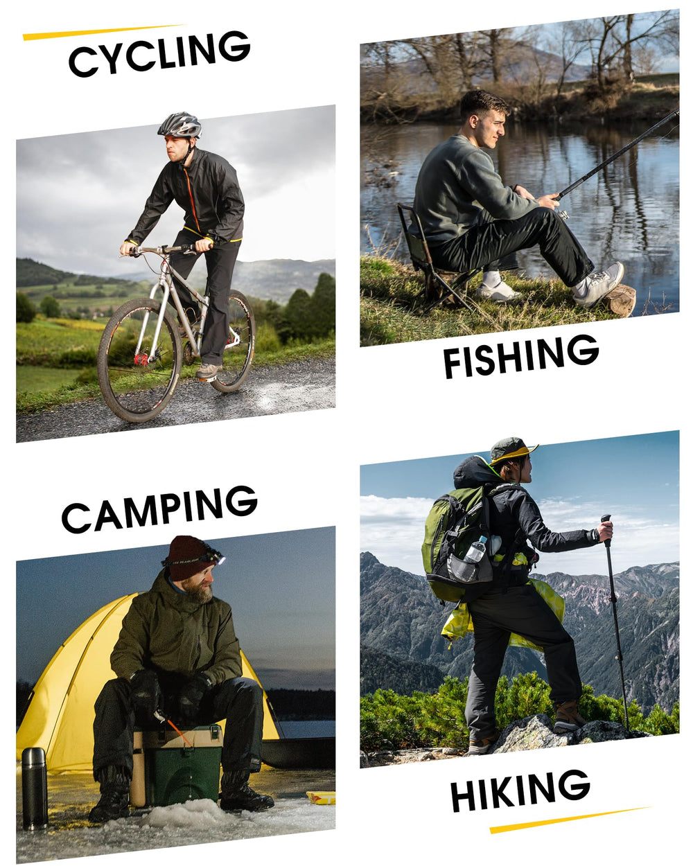 33,000ft two-zip pocket rain pants keep valuables secure.