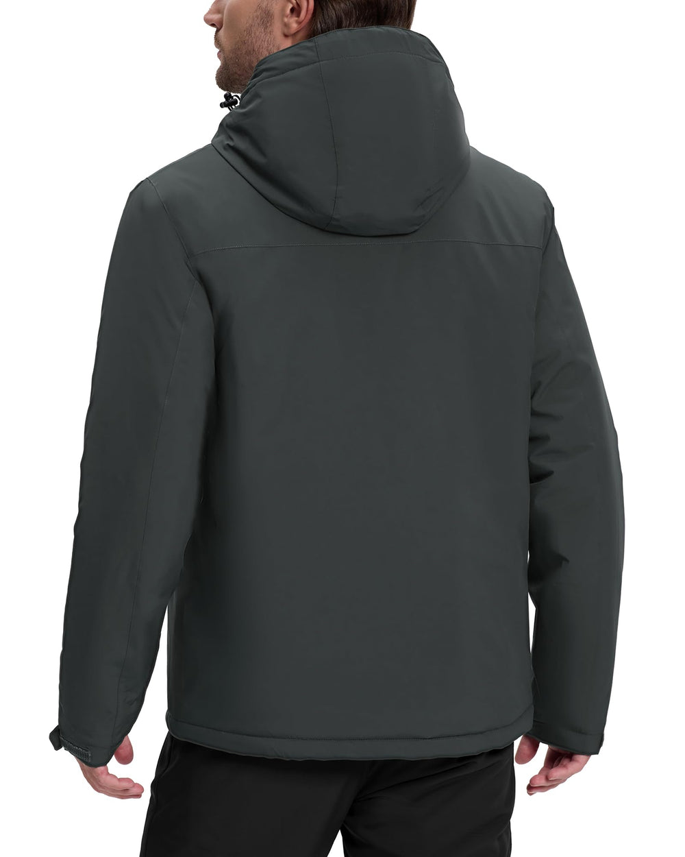 33,000ft water resistant windproof outerwear shields against wind and snow during commutes.