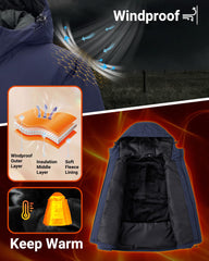 33000ft windproof hooded design shot highlights wind protection and adjustable warmth
