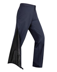 33,000ft women's rain pants side-zip for easy on-off over boots during hikes