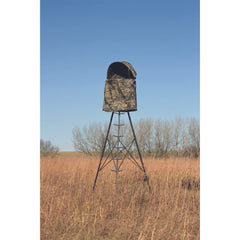 Blind kit swivels 360 degrees with Apex Tripod Treestand