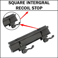360 Tactical quick-release riser mount for fast optic swaps.
