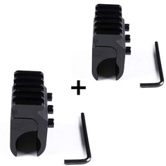 360 Tactical universal rail base installed on rifle demonstrates quick upgrade potential.