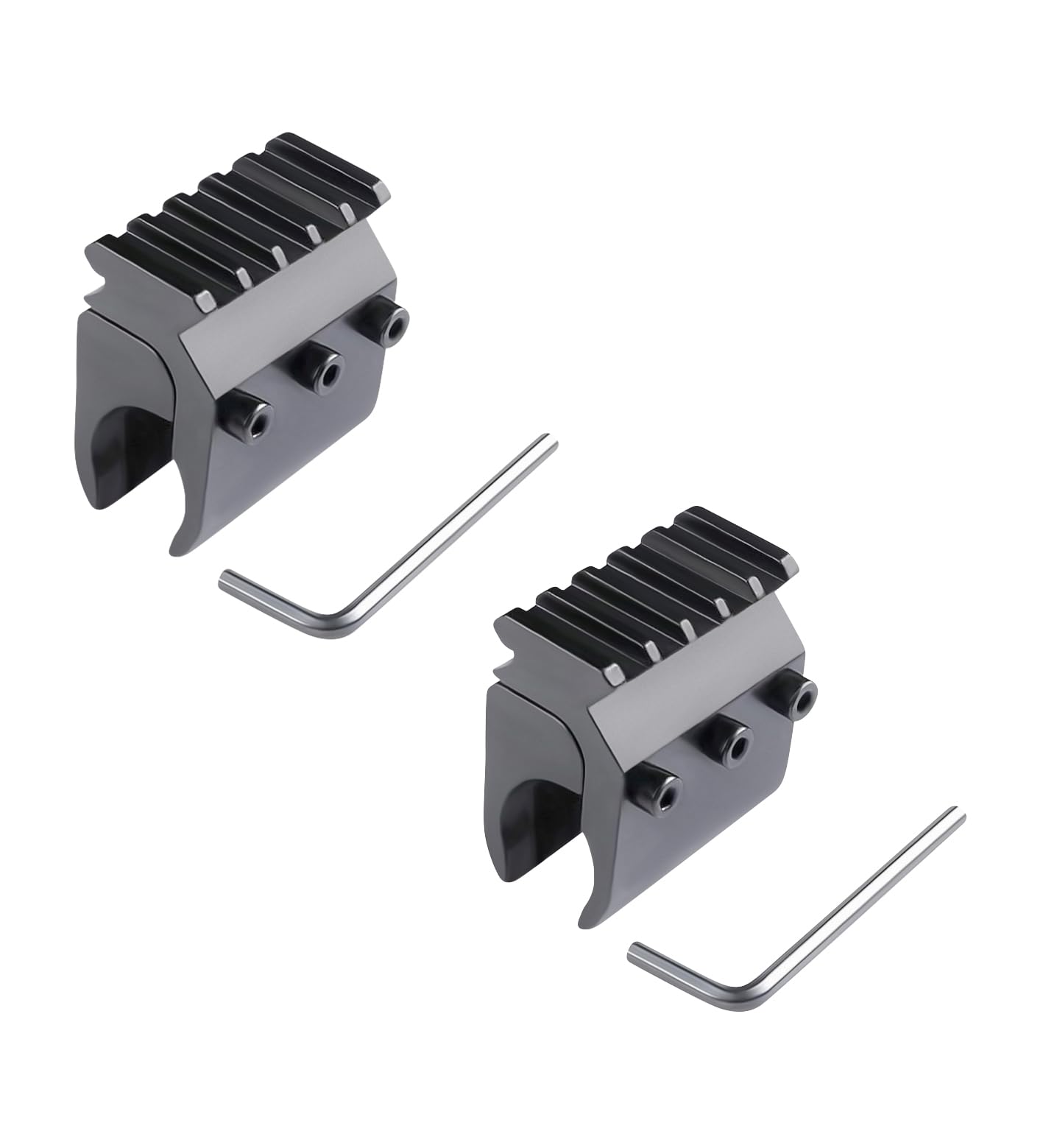 360 Tactical universal rail base side view shows easy accessory mounting for rifles.