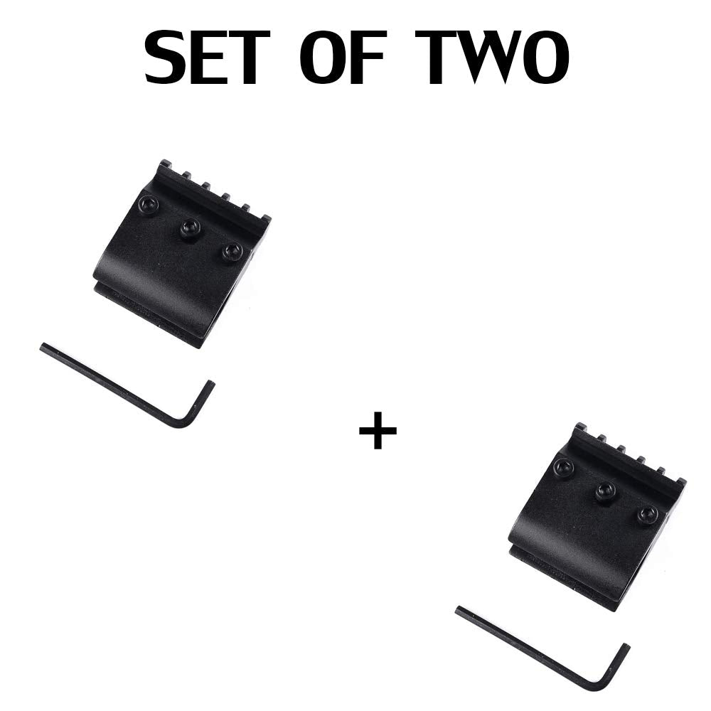 360 Tactical rail base top view highlights versatile attachment points for scopes and lights.