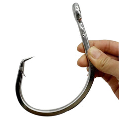 Giant 24/0 and 28/0 stainless steel fishing hook for large saltwater species