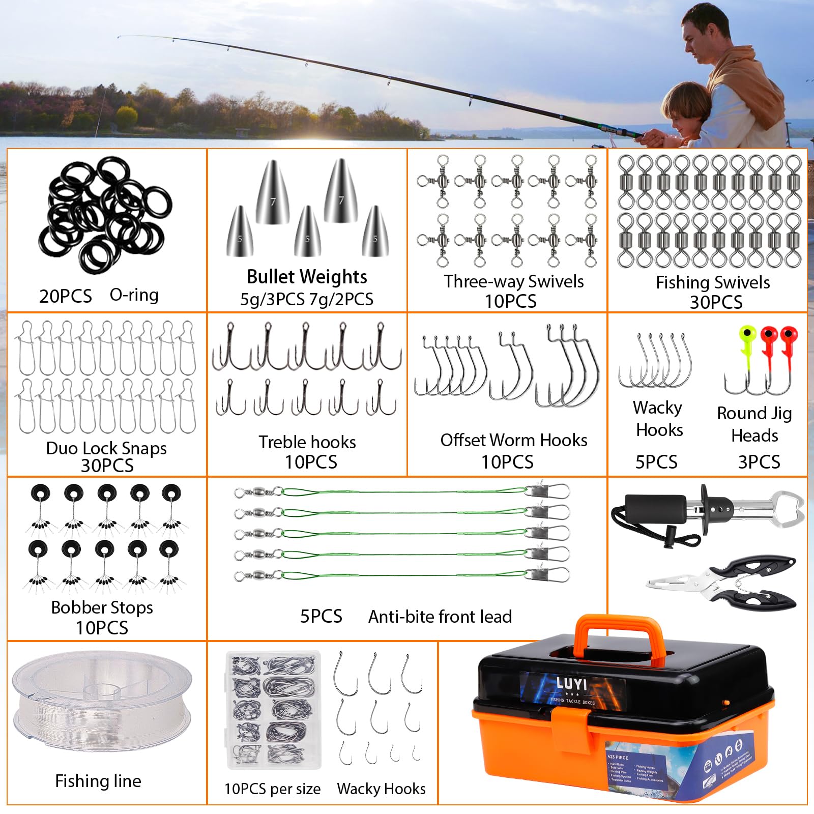 Lifelike lures with 3D fish eyes for realism