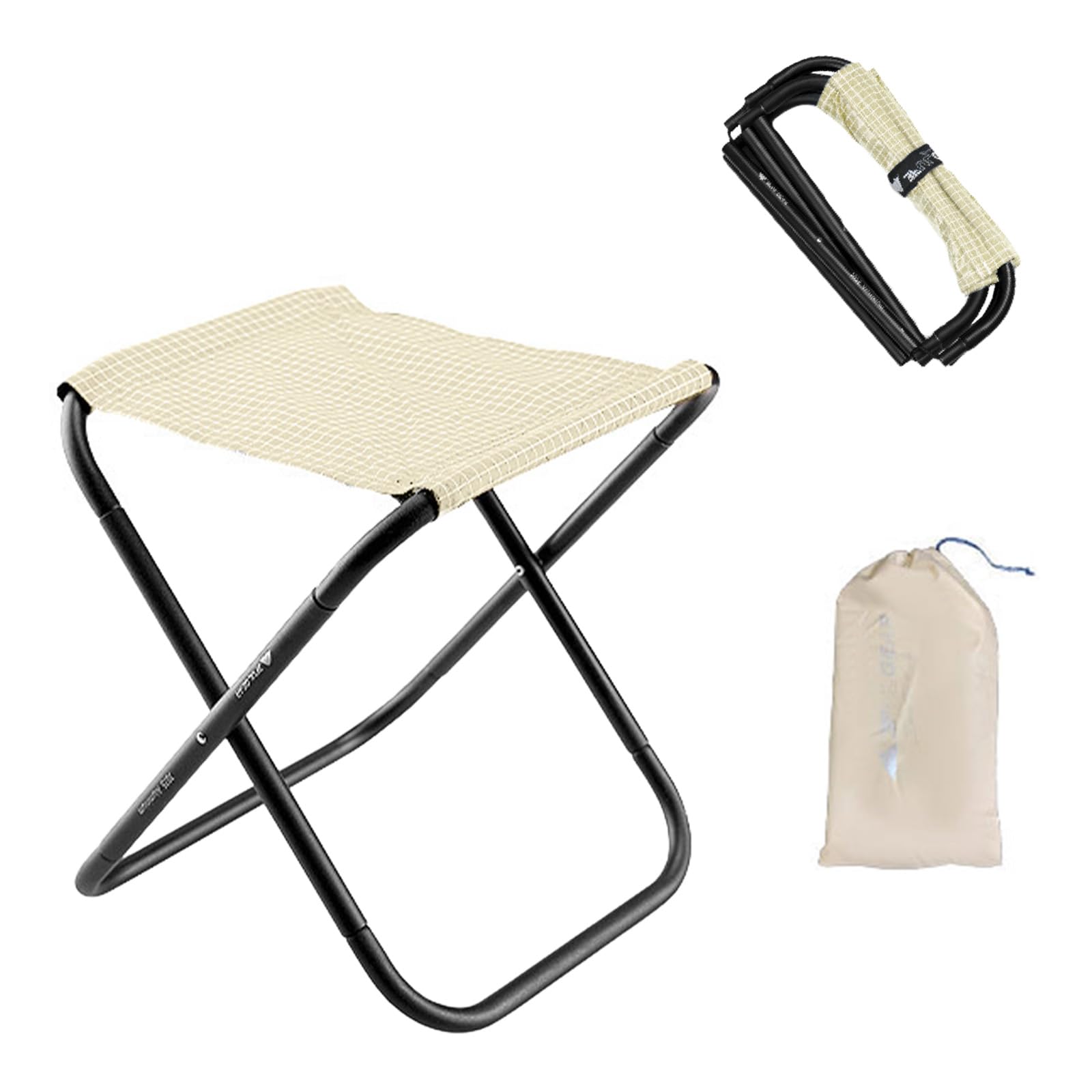 3F UL Gear camping stool full product view with compact foldable design