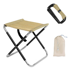 3F UL Gear folding camp stool close-up, lightweight frame ideal for easy carrying.