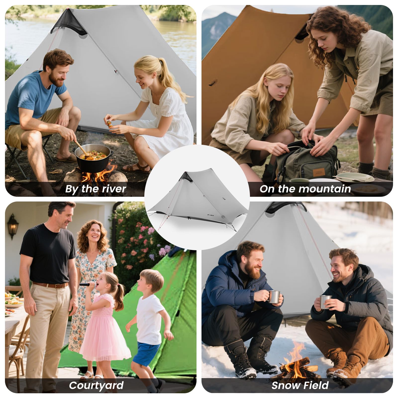 3F UL Gear Lanshan 2 dry pocket keeps essentials accessible.