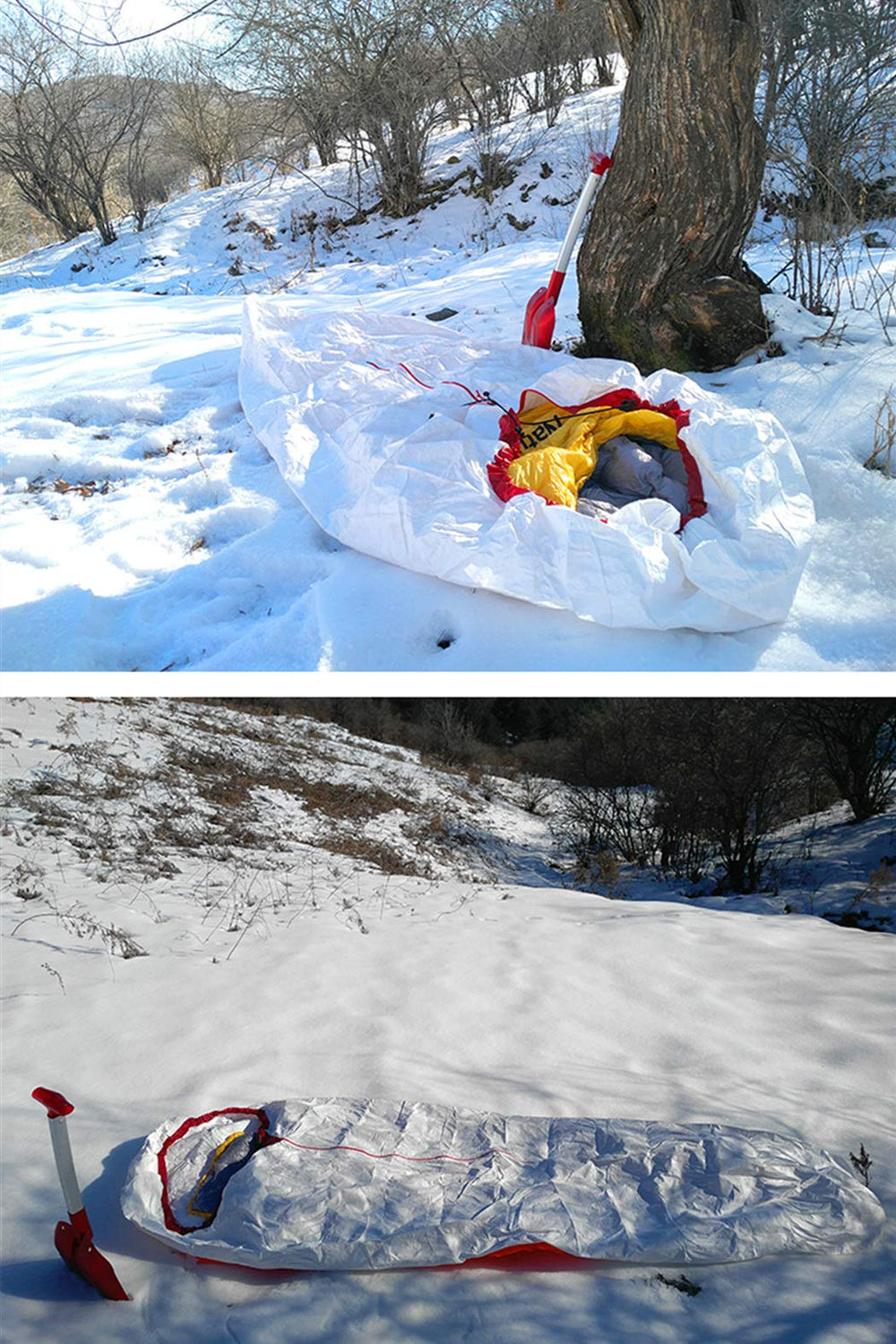 3F UL Gear Tyvek Type B cover, larger size for added foot warmth and moisture control.