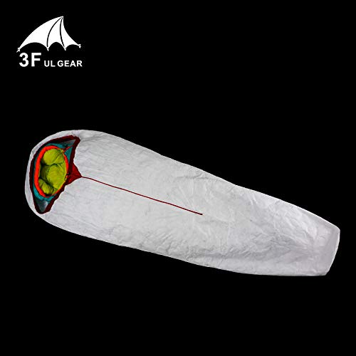 3F UL Gear TYVEK cover provides breathable waterproofing for damp camping nights.