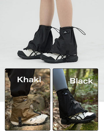 Gaiters compatible with most trail shoes for winter use