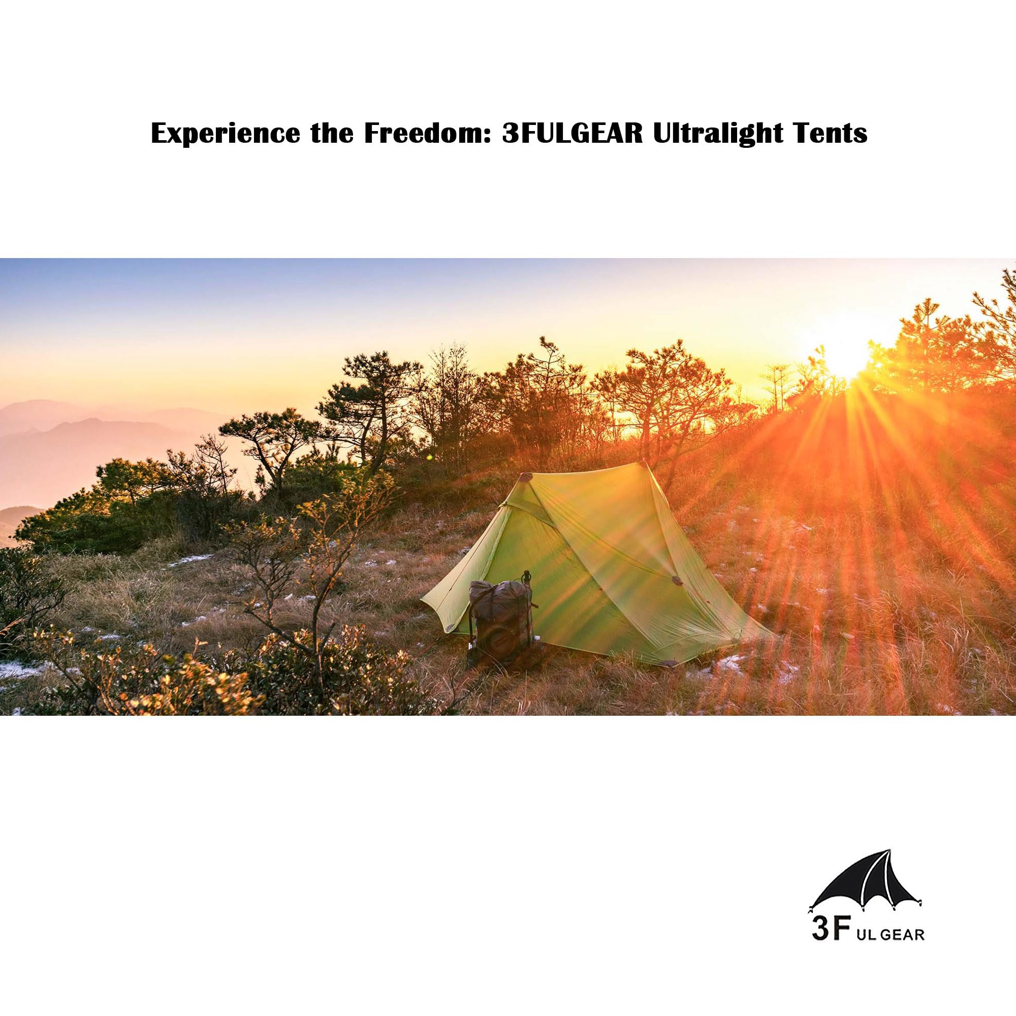 3FULGEAR Lanshan 2 compact build with total weight around 2.2 kg.
