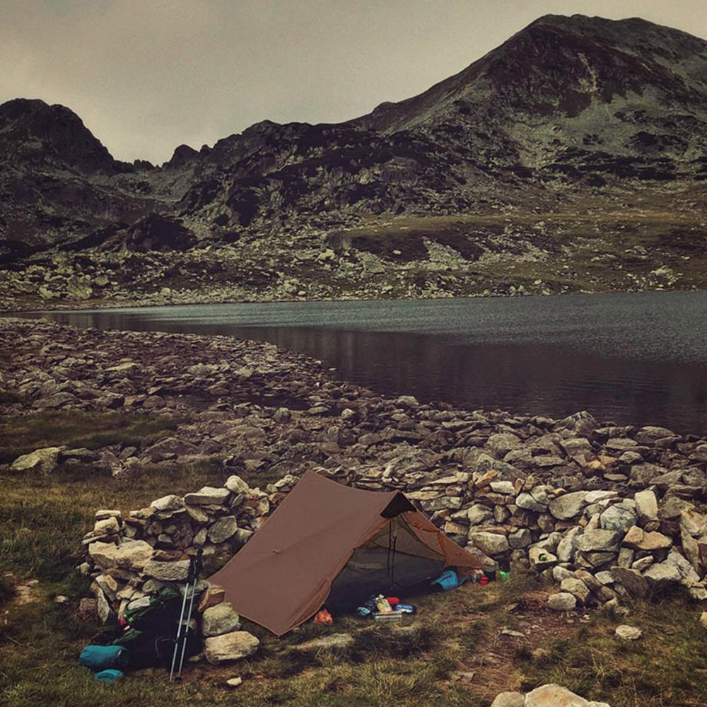 3FULGEAR Lanshan 2 waterproof fabric keeps gear dry in rain.