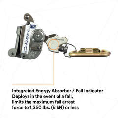 3M DBI-SALA Lad-Saf stainless steel body resists corrosion in harsh environments.