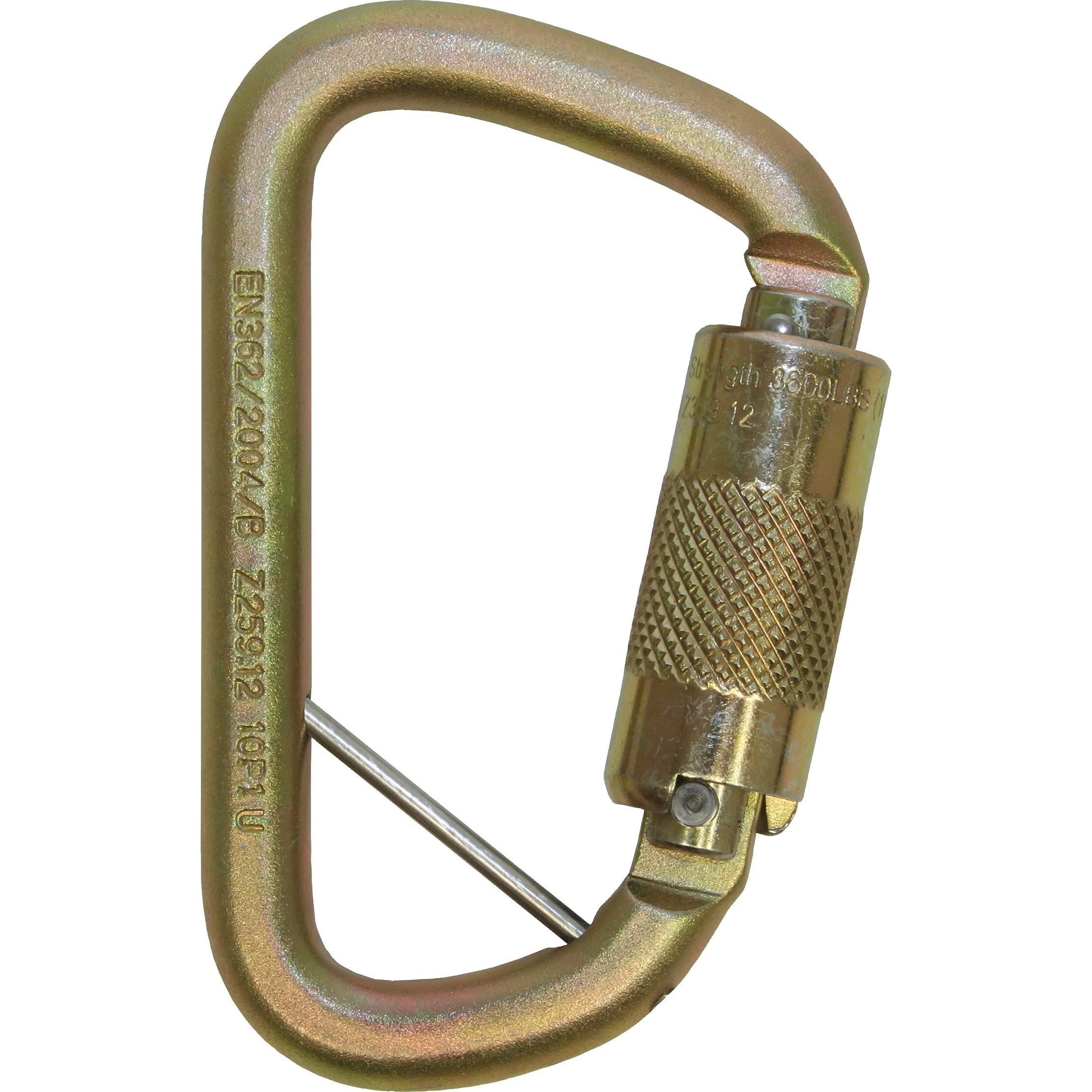 3M DBI-SALA Saflok 2000117 carabiner with steel gate open for secure industrial connections.