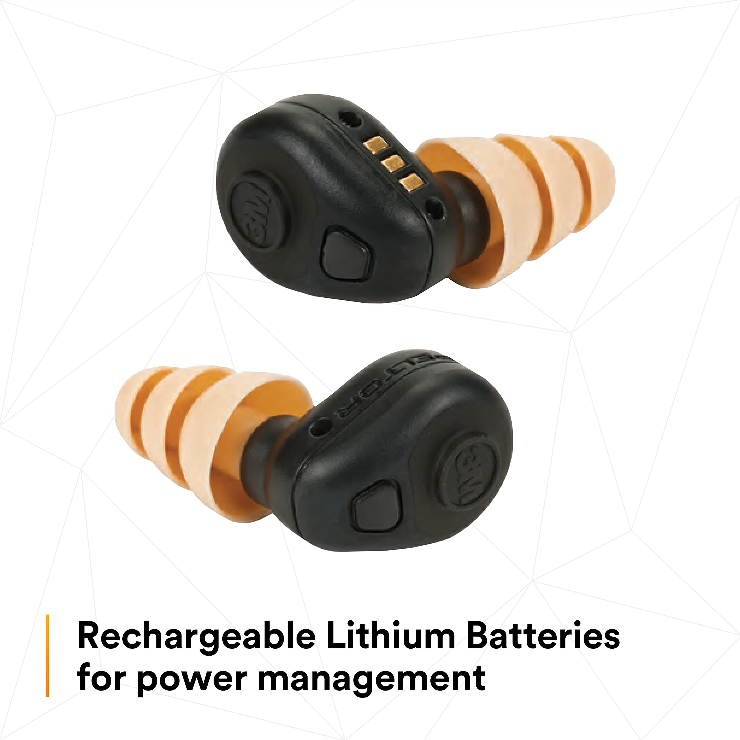 3M PELTOR TEP-200 rechargeable battery powers communication features for extended shifts