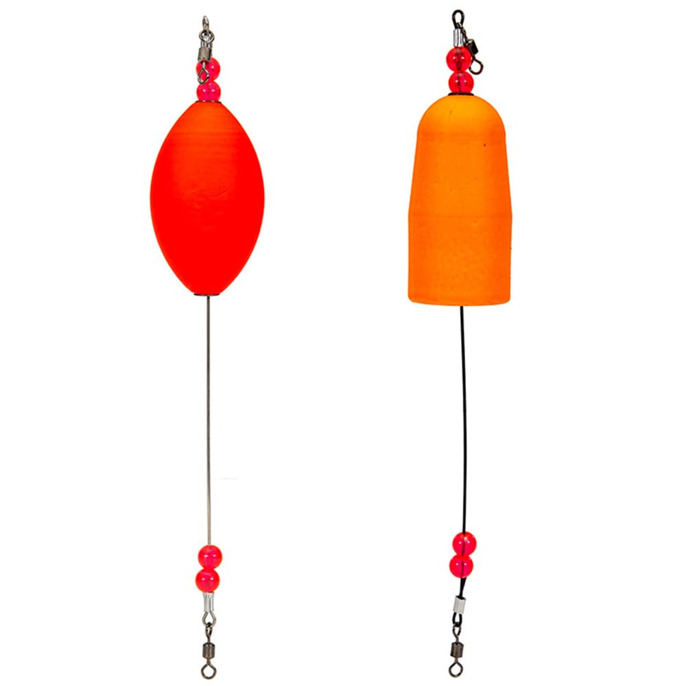 Easy-to-throw cork float enables long casts and steady buoyancy.