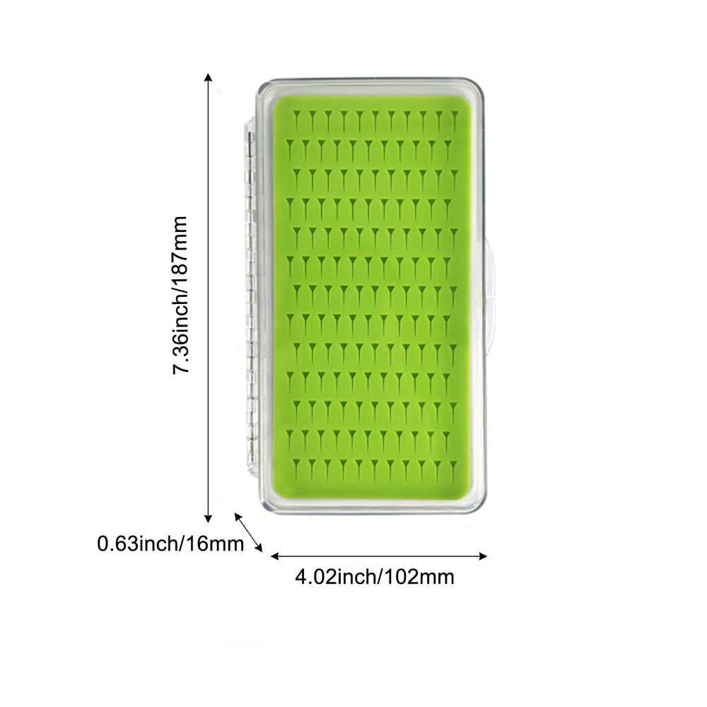 Slim fly box dimensions 7.36 x 4.02 x 0.63 inches (187 x 102 x 16 mm)