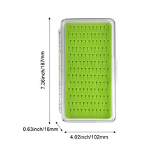 Slim fly box dimensions 7.36 x 4.02 x 0.63 inches (187 x 102 x 16 mm)