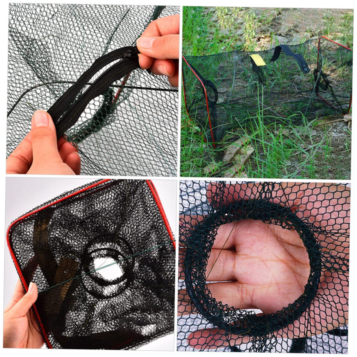 Compact net folded for transport with dimensions 18.11 x 8.66 x 8.66 inches