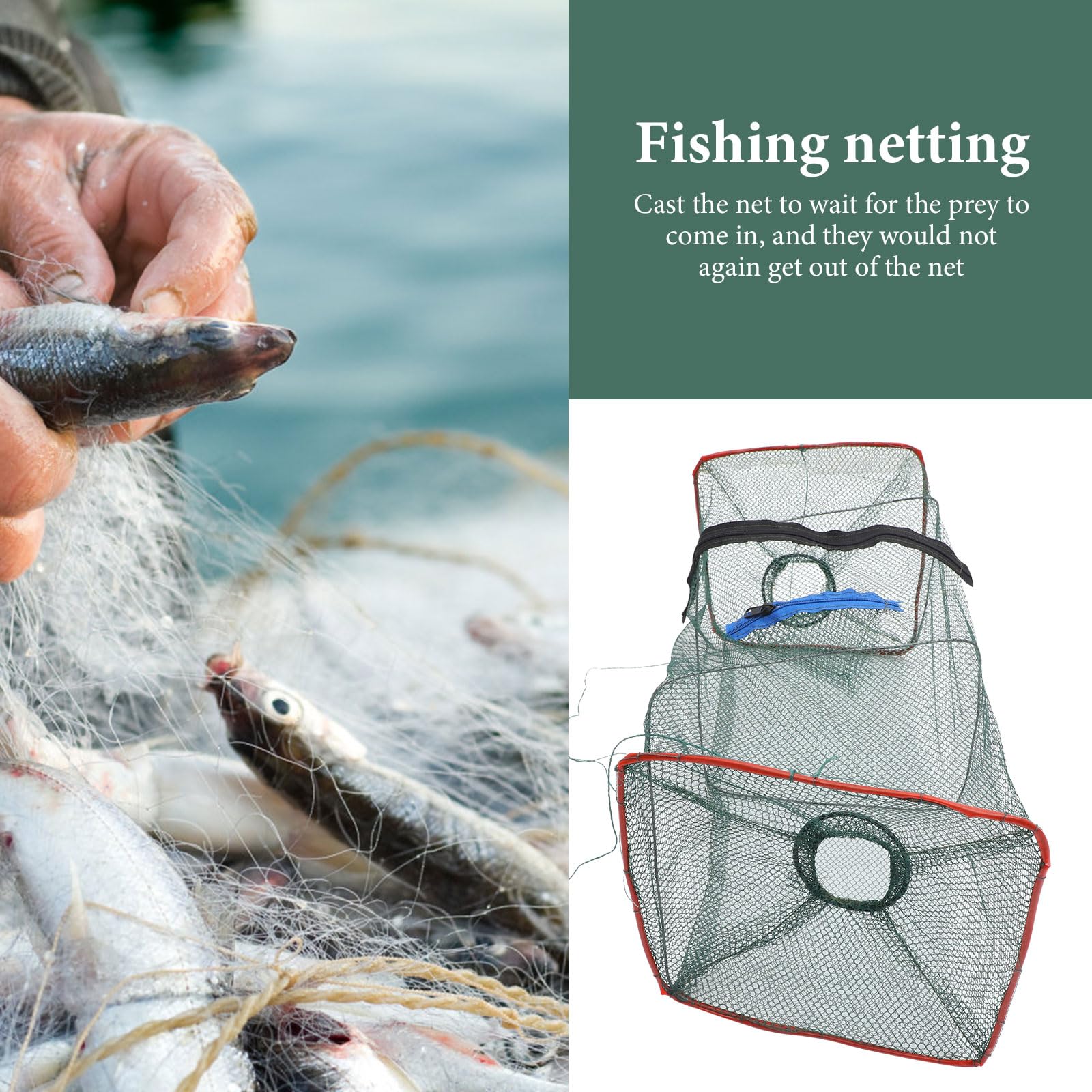 Storage-friendly net with folding design