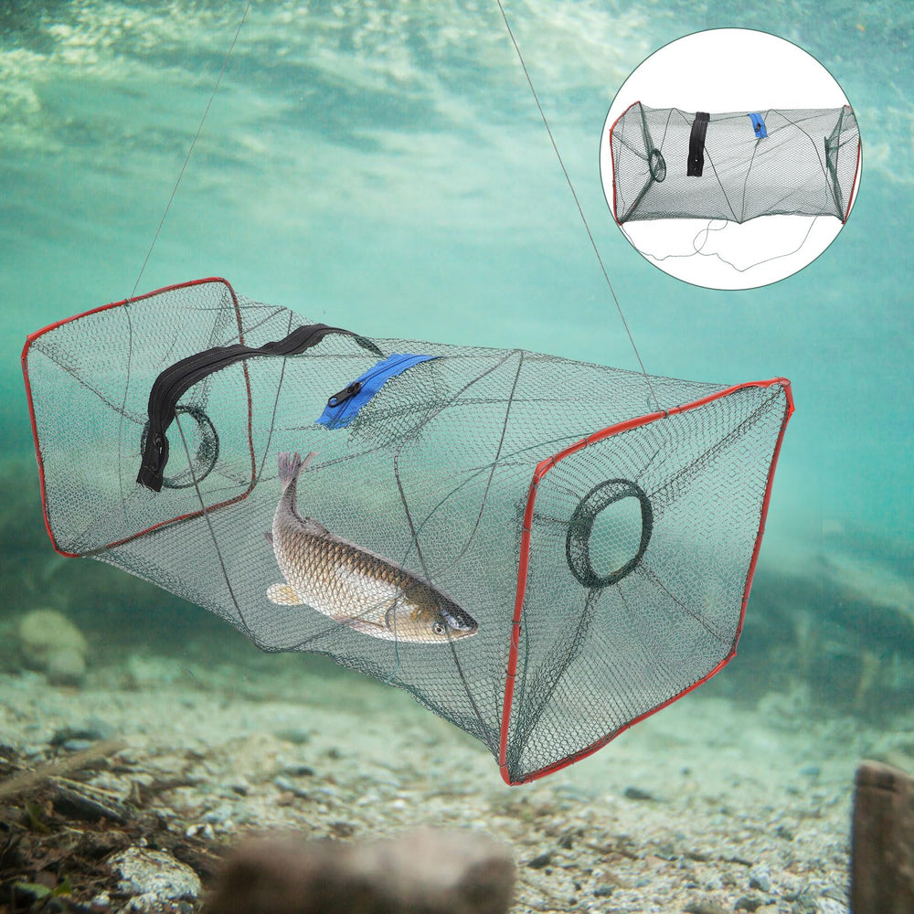 Saltwater and freshwater fishing net ready for use