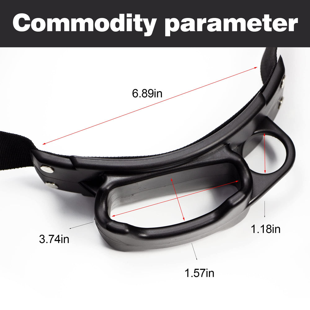 Sturdy large nylon buckle on the belt