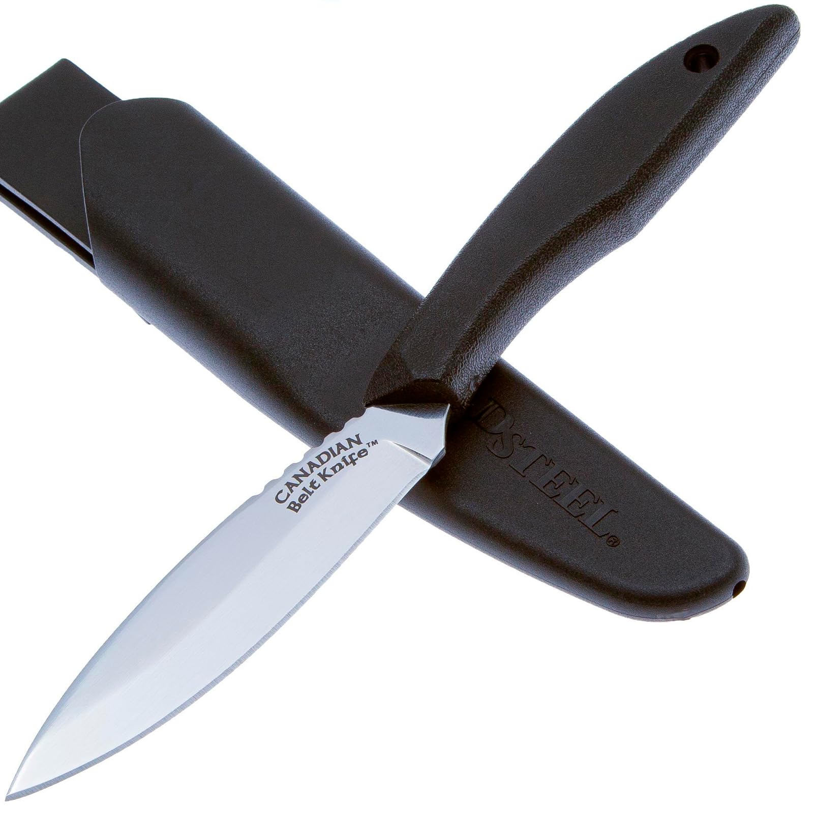 4-inch drop-point blade close-up