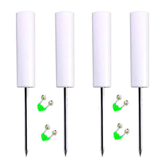 4-pack Fishing Rod Stand and Alarm set — front view